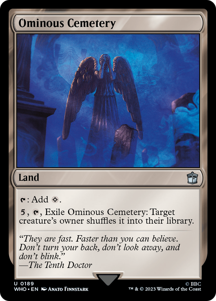 Ominous Cemetery [Doctor Who] - Magic: The Gathering - Card Brawlers | Quebec | Canada |