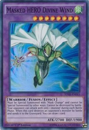 Masked Hero Divine Wind [SDHS-EN043] Super Rare - Yu-Gi-Oh! - Card Brawlers | Quebec | Canada |