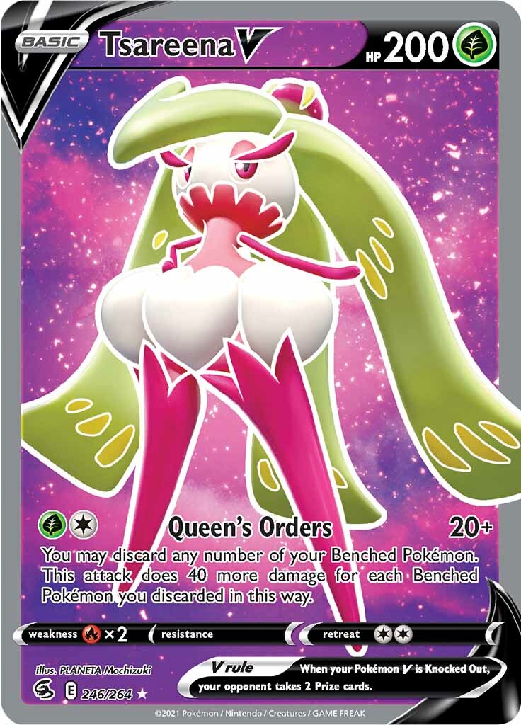 Tsareena V (246/264) [Sword & Shield: Fusion Strike] - Pokémon - Card Brawlers | Quebec | Canada |