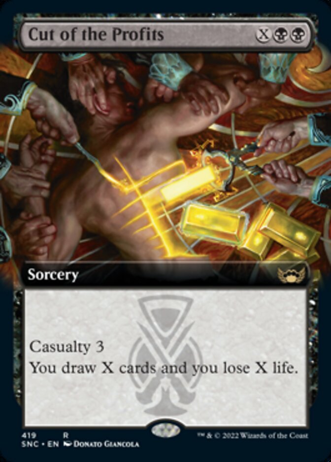 Cut of the Profits (Extended Art) [Streets of New Capenna] - Magic: The Gathering - Card Brawlers | Quebec | Canada |