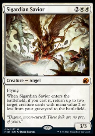 Sigardian Savior (Promo Pack) [Innistrad: Midnight Hunt Promos] - Magic: The Gathering - Card Brawlers | Quebec | Canada |