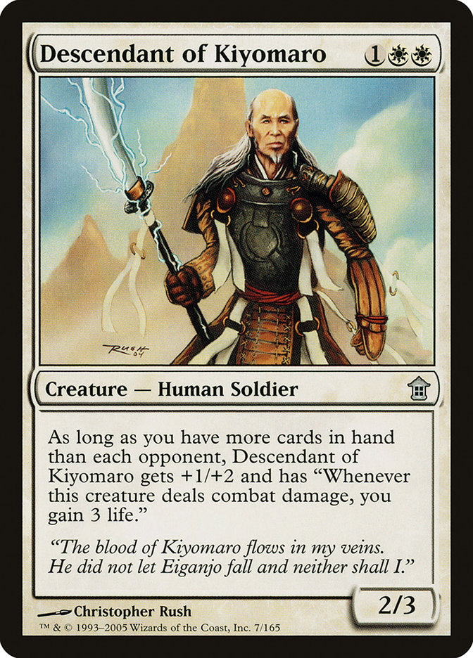 Descendant of Kiyomaro [Saviors of Kamigawa] - Magic: The Gathering - Card Brawlers | Quebec | Canada |