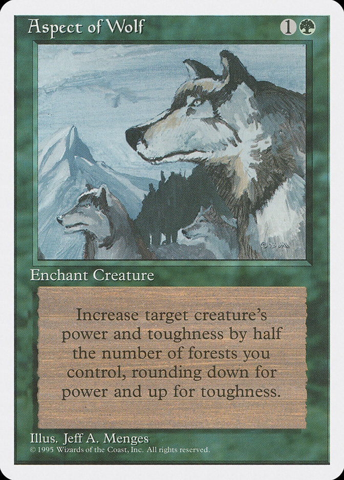 Aspect of Wolf [Fourth Edition] - Magic: The Gathering - Card Brawlers | Quebec | Canada |