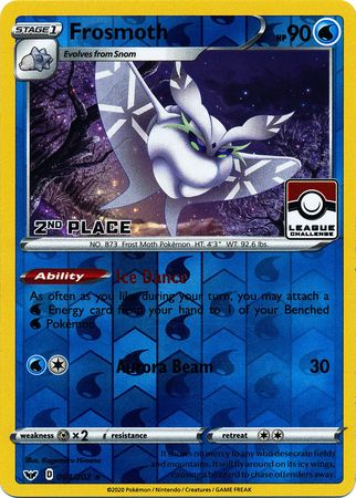 Frosmoth (064/202) (League Promo 2nd Place) [Sword & Shield: Base Set] - Pokémon - Card Brawlers | Quebec | Canada |