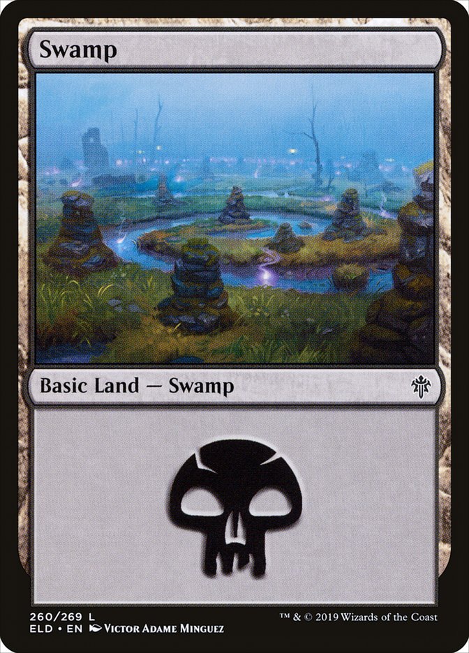 Swamp (260) [Throne of Eldraine] - Magic: The Gathering - Card Brawlers | Quebec | Canada |