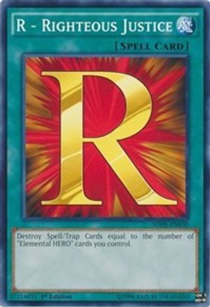 R - Righteous Justice [SDHS-EN030] Common - Yu-Gi-Oh! - Card Brawlers | Quebec | Canada |