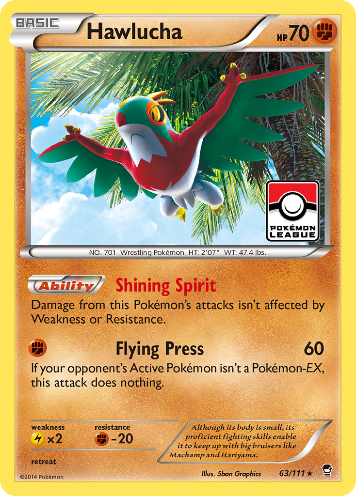 Hawlucha (63/111) [XY: Furious Fists] - Pokémon - Card Brawlers | Quebec | Canada |