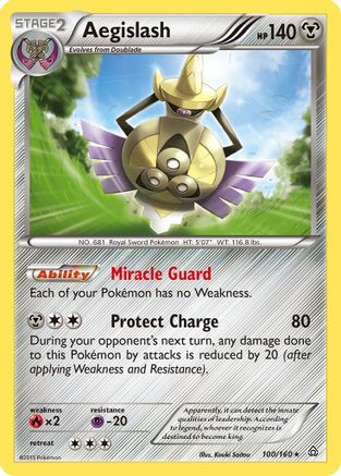 Aegislash (100/160) [XY: Primal Clash] - Pokémon - Card Brawlers | Quebec | Canada |