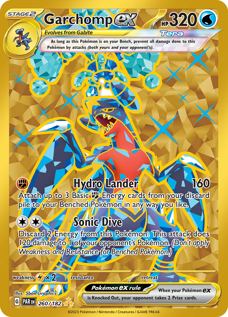 Garchomp ex (260/182) [Scarlet & Violet: Paradox Rift] - Pokémon - Card Brawlers | Quebec | Canada |