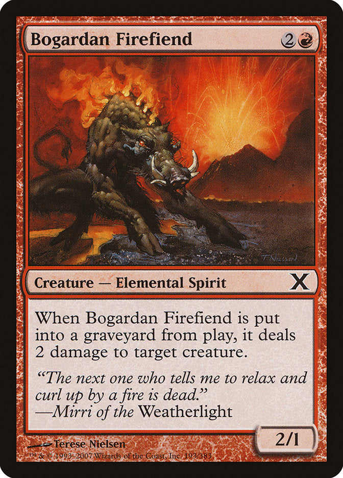 Bogardan Firefiend [Tenth Edition] - Magic: The Gathering - Card Brawlers | Quebec | Canada |