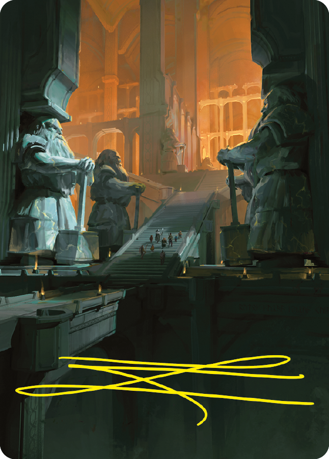 Mines of Moria Art Card (Gold-Stamped Signature) [The Lord of the Rings: Tales of Middle-earth Art Series] - Magic: The Gathering - Card Brawlers | Quebec | Canada |
