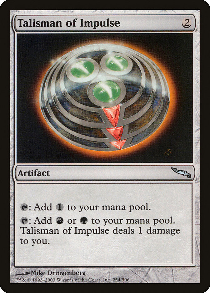 Talisman of Impulse [Mirrodin] - Magic: The Gathering - Card Brawlers | Quebec | Canada |