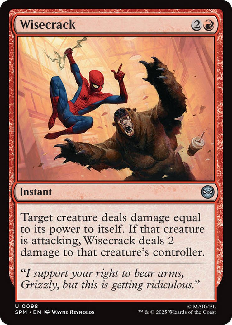 Wisecrack [Marvel's Spider-Man] - Magic: The Gathering - Card Brawlers | Quebec | Canada |