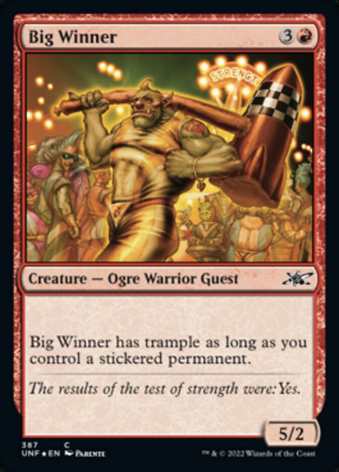 Big Winner (Galaxy Foil) [Unfinity] - Magic: The Gathering - Card Brawlers | Quebec | Canada |