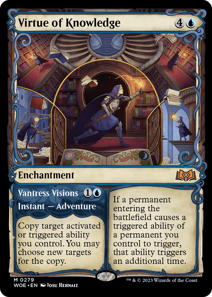 Virtue of Knowledge // Vantress Visions (Showcase) [Wilds of Eldraine] - Magic: The Gathering - Card Brawlers | Quebec | Canada |