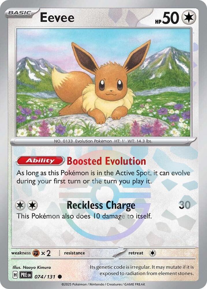 Eevee (074/131) (Poke Ball Pattern) [Scarlet & Violet: Prismatic Evolutions] - Pokémon - Card Brawlers | Quebec | Canada |