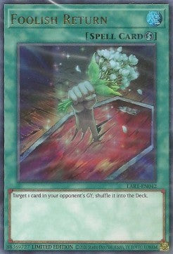 Foolish Return [LART-EN042] Ultra Rare - Yu-Gi-Oh! - Card Brawlers | Quebec | Canada |