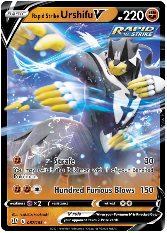 Rapid Strike Urshifu V (087/163) [Sword & Shield: Battle Styles] - Pokémon - Card Brawlers | Quebec | Canada |
