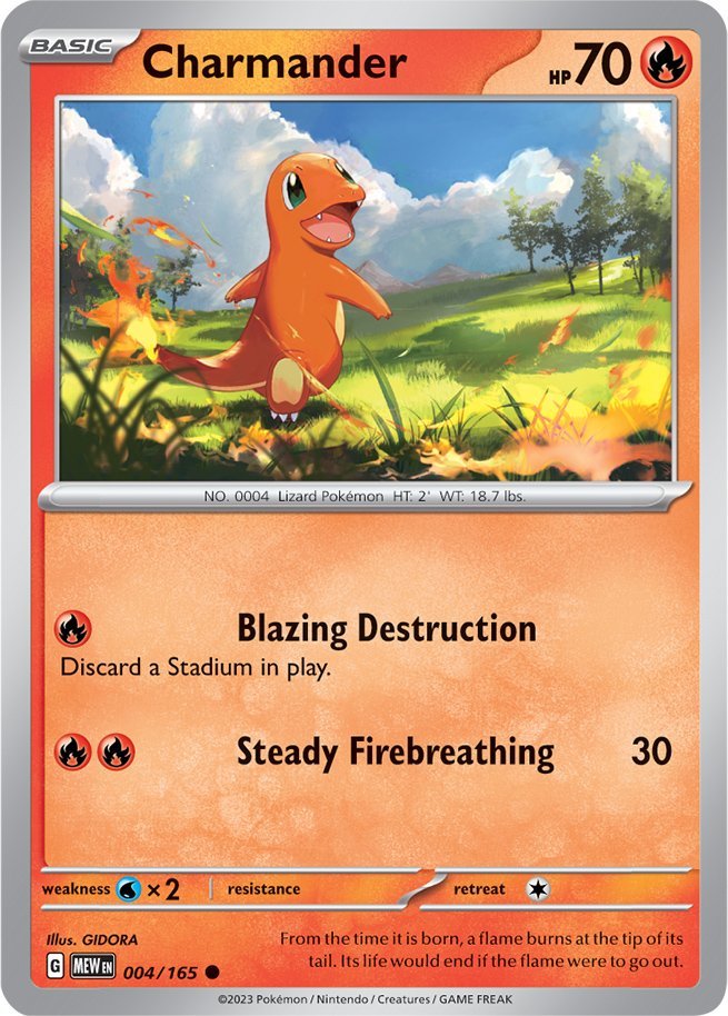 Charmander (004/165) [Scarlet & Violet 151] - Pokémon - Card Brawlers | Quebec | Canada |