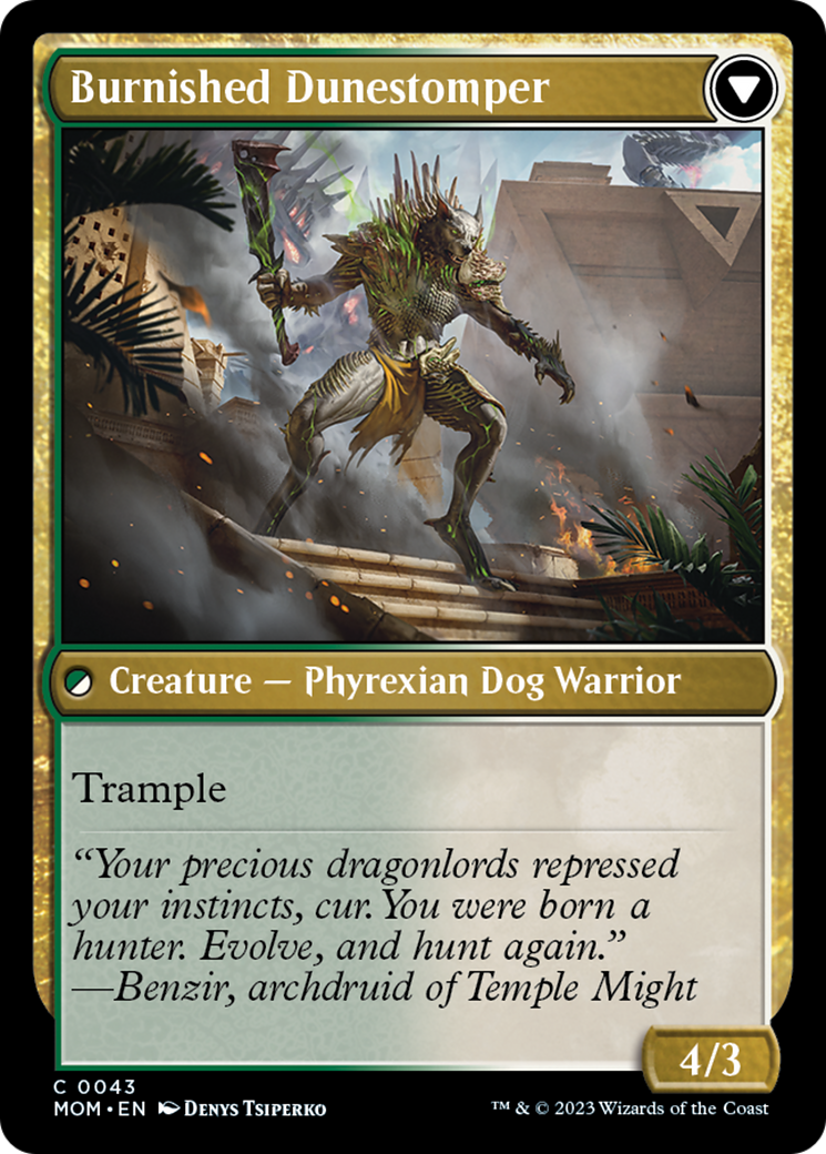 Tarkir Duneshaper // Burnished Dunestomper [March of the Machine] - Magic: The Gathering - Card Brawlers | Quebec | Canada |
