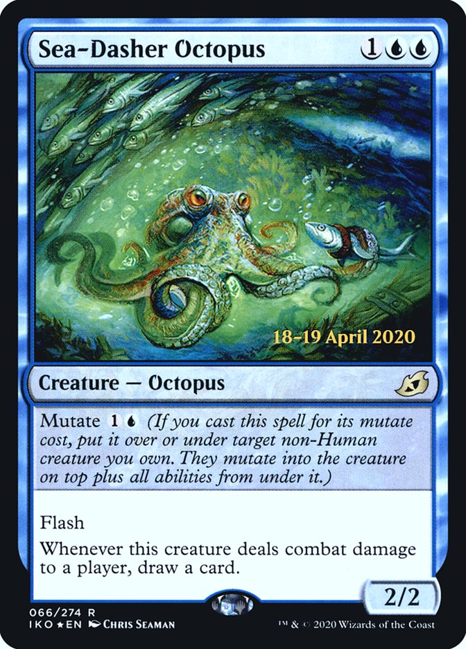 Sea-Dasher Octopus [Ikoria: Lair of Behemoths Prerelease Promos] - Magic: The Gathering - Card Brawlers | Quebec | Canada |