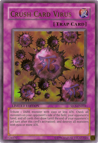 Crush Card Virus [SJCS-EN004] Ultra Rare - Yu-Gi-Oh! - Card Brawlers | Quebec | Canada |