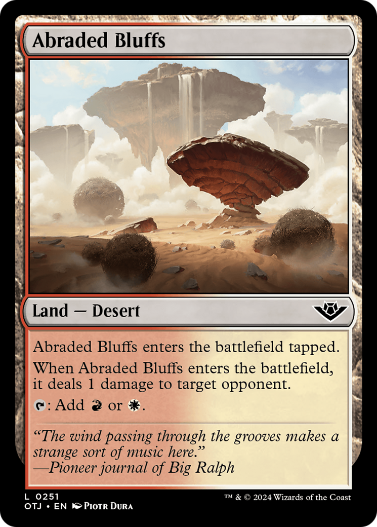 Abraded Bluffs [Outlaws of Thunder Junction] - Magic: The Gathering - Card Brawlers | Quebec | Canada |