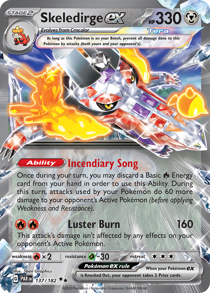 Skeledirge ex (137/182) [Scarlet & Violet: Paradox Rift] - Pokémon - Card Brawlers | Quebec | Canada |