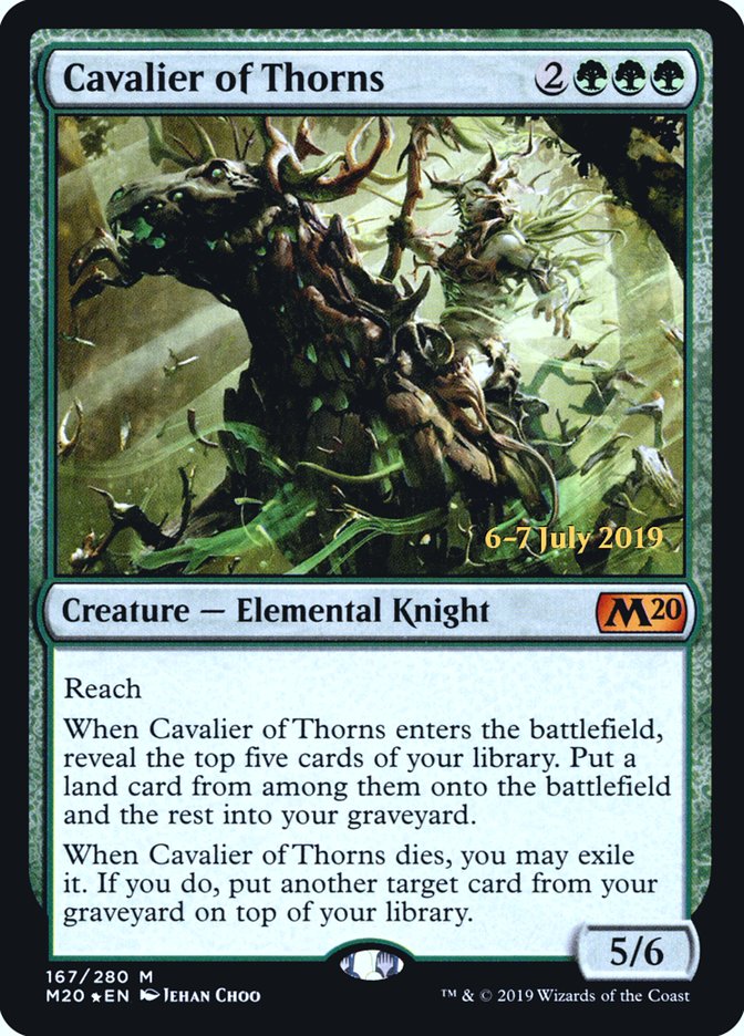 Cavalier of Thorns [Core Set 2020 Prerelease Promos] - Magic: The Gathering - Card Brawlers | Quebec | Canada |