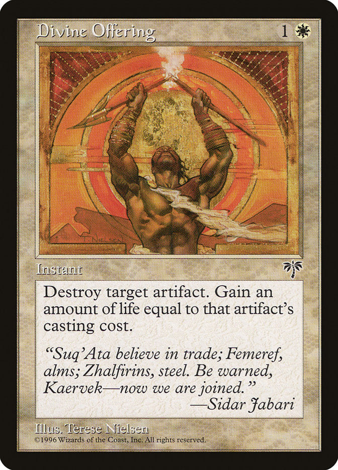 Divine Offering [Mirage] - Magic: The Gathering - Card Brawlers | Quebec | Canada |