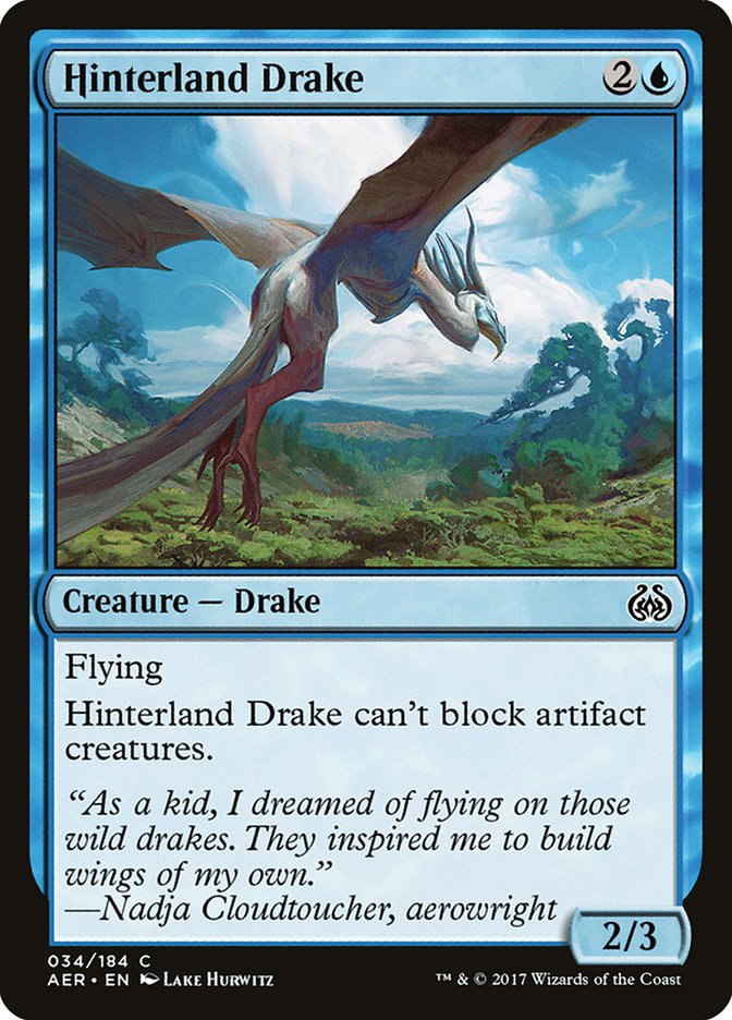 Hinterland Drake [Aether Revolt] - Magic: The Gathering - Card Brawlers | Quebec | Canada |