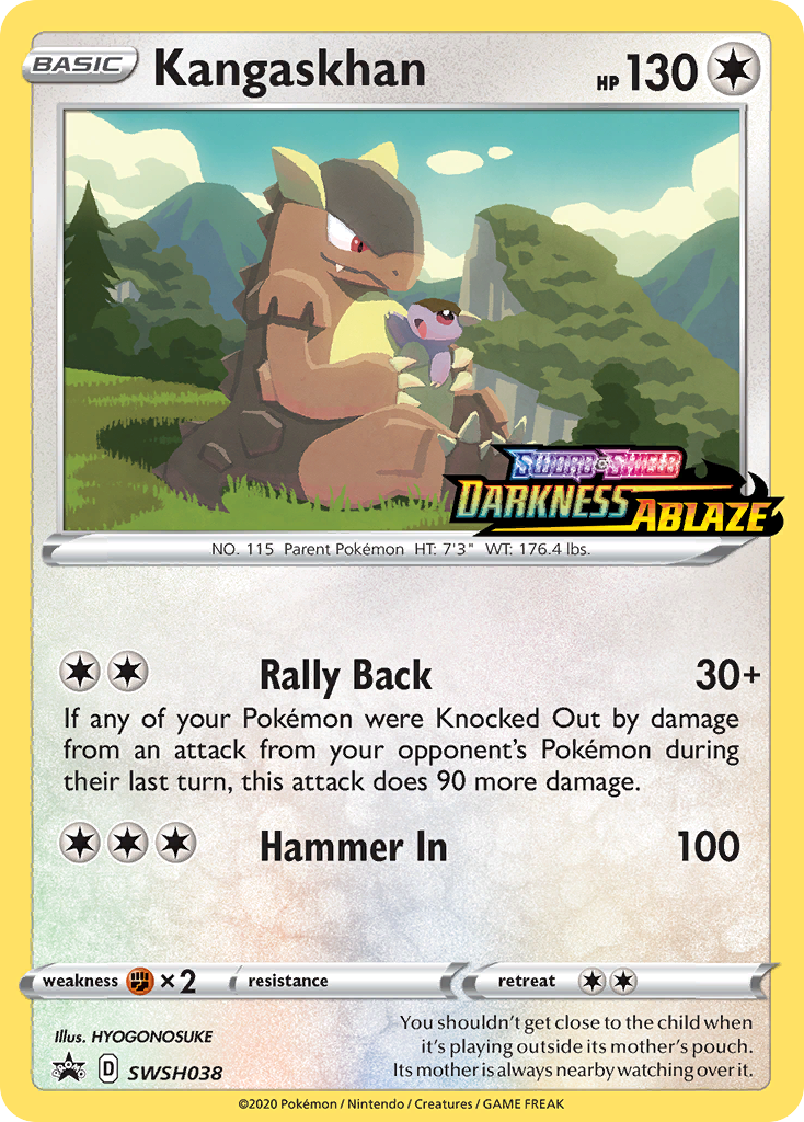 Kangaskhan (SWSH038) (Prerelease Promo) [Sword & Shield: Black Star Promos] - Pokémon - Card Brawlers | Quebec | Canada |