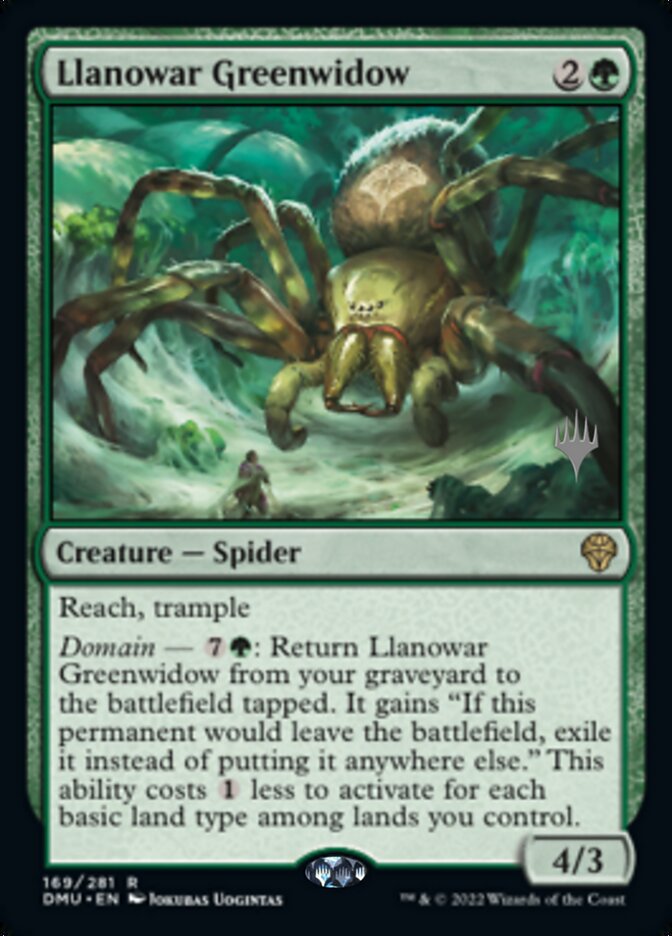 Llanowar Greenwidow (Promo Pack) [Dominaria United Promos] - Magic: The Gathering - Card Brawlers | Quebec | Canada |