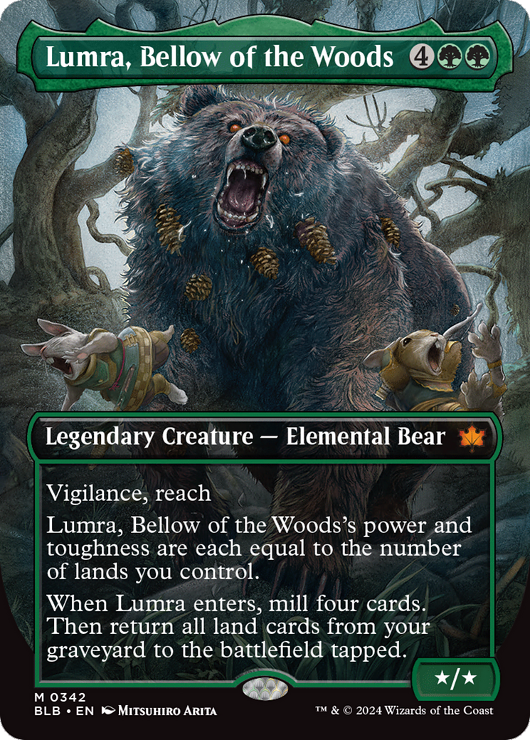 Lumra, Bellow of the Woods (Borderless) (0342) [Bloomburrow] - Magic: The Gathering - Card Brawlers | Quebec | Canada |