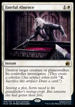Fateful Absence (Promo Pack) [Innistrad: Midnight Hunt Promos] - Magic: The Gathering - Card Brawlers | Quebec | Canada |