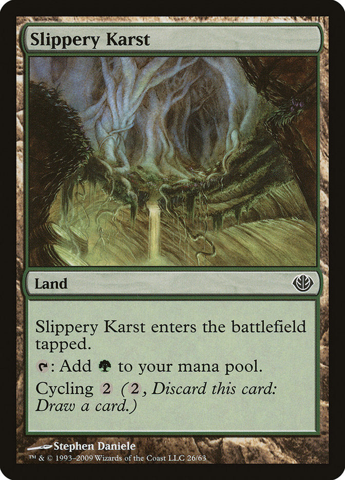 Slippery Karst [Duel Decks: Garruk vs. Liliana] - Magic: The Gathering - Card Brawlers | Quebec | Canada |