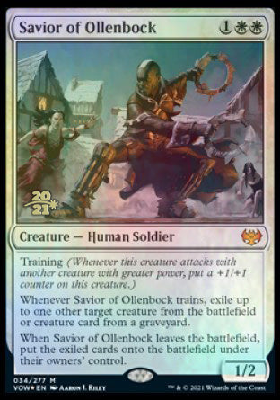 Savior of Ollenbock [Innistrad: Crimson Vow Prerelease Promos] - Magic: The Gathering - Card Brawlers | Quebec | Canada |