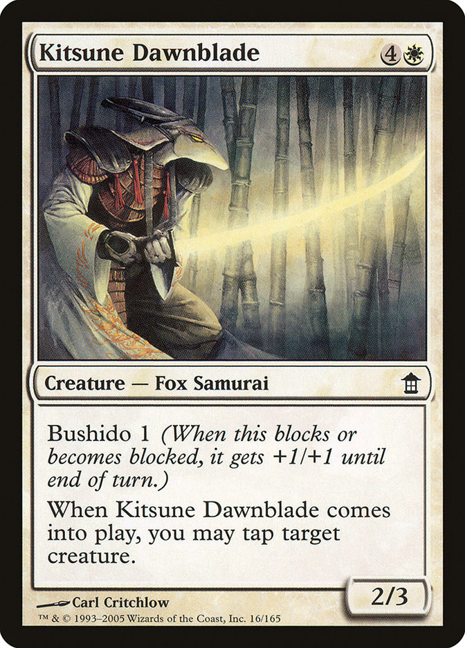 Kitsune Dawnblade [Saviors of Kamigawa] - Magic: The Gathering - Card Brawlers | Quebec | Canada |