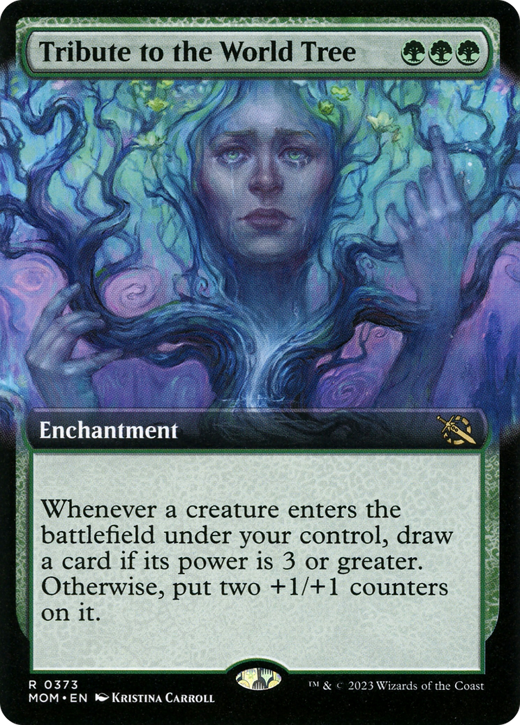 Tribute to the World Tree (Extended Art) [March of the Machine] - Magic: The Gathering - Card Brawlers | Quebec | Canada |