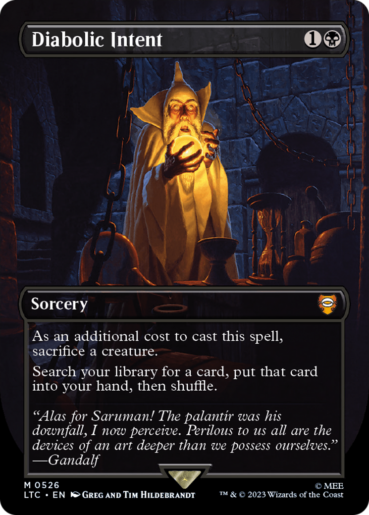 Diabolic Intent (Borderless) [The Lord of the Rings: Tales of Middle-Earth Commander] - Magic: The Gathering - Card Brawlers | Quebec | Canada |