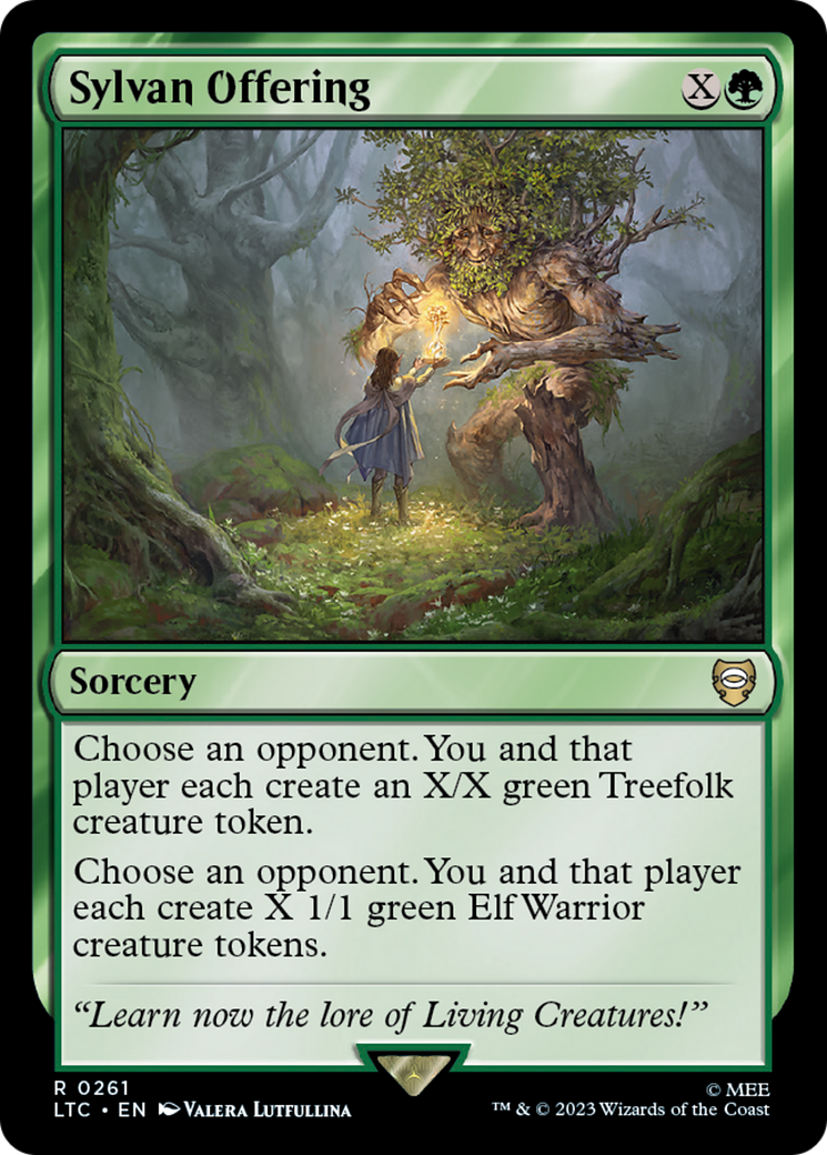 Sylvan Offering [The Lord of the Rings: Tales of Middle-Earth Commander] - Magic: The Gathering - Card Brawlers | Quebec | Canada |