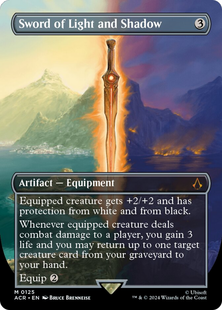 Sword of Light and Shadow (Borderless) [Assassin's Creed] - Magic: The Gathering - Card Brawlers | Quebec | Canada |