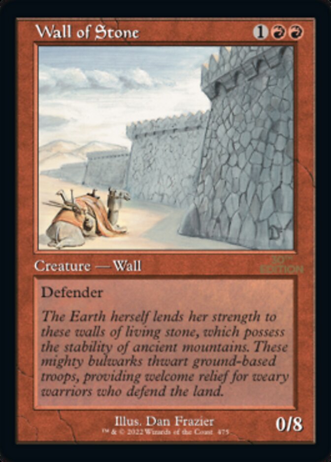 Wall of Stone (Retro) [30th Anniversary Edition] - Magic: The Gathering - Card Brawlers | Quebec | Canada |