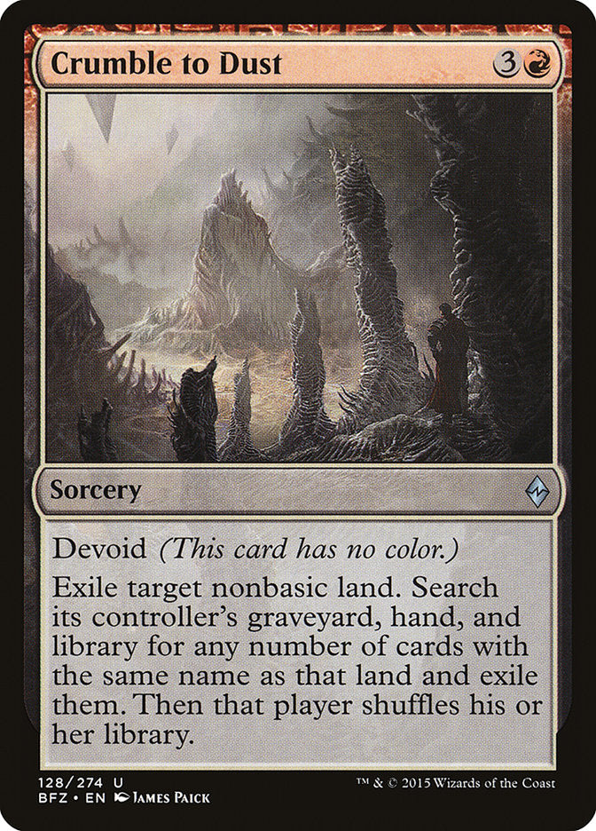 Crumble to Dust [Battle for Zendikar] - Magic: The Gathering - Card Brawlers | Quebec | Canada |