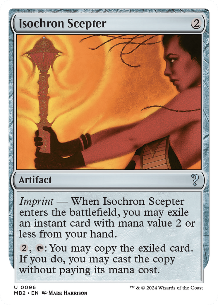 Isochron Scepter (White Border) [Mystery Booster 2] - Magic: The Gathering - Card Brawlers | Quebec | Canada |