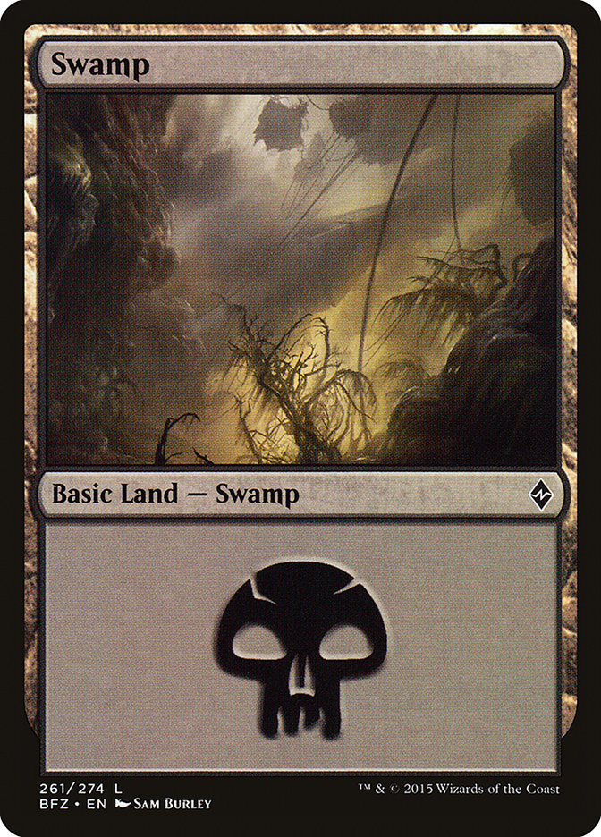 Swamp (261) [Battle for Zendikar] - Magic: The Gathering - Card Brawlers | Quebec | Canada |