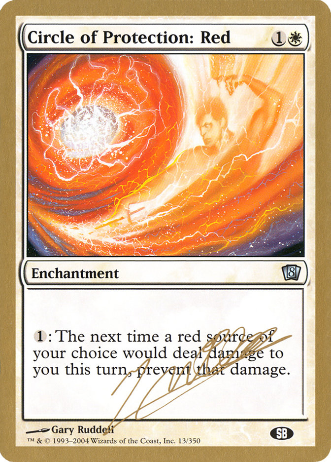 Circle of Protection: Red (Julien Nuijten) (SB) [World Championship Decks 2004] - Magic: The Gathering - Card Brawlers | Quebec | Canada |