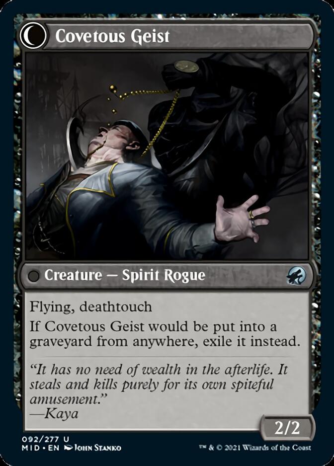 Covert Cutpurse // Covetous Geist [Innistrad: Midnight Hunt] - Magic: The Gathering - Card Brawlers | Quebec | Canada |