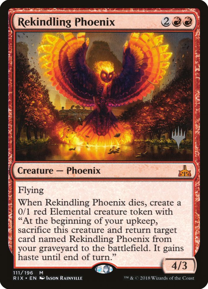 Rekindling Phoenix (Promo Pack) [Rivals of Ixalan Promos] - Magic: The Gathering - Card Brawlers | Quebec | Canada |