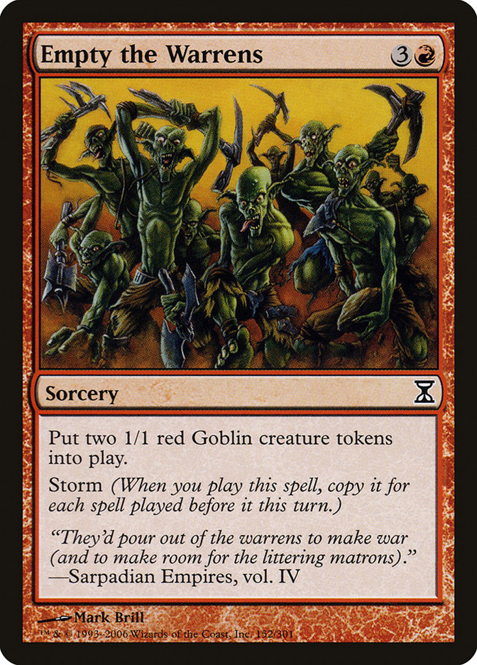 Empty the Warrens [Time Spiral] - Magic: The Gathering - Card Brawlers | Quebec | Canada |